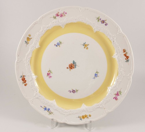 Meissen prunk platte rund - prunk-,