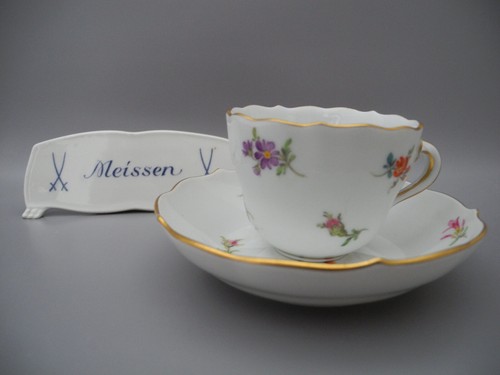 Meissen mokkatasse streublume - meissen,