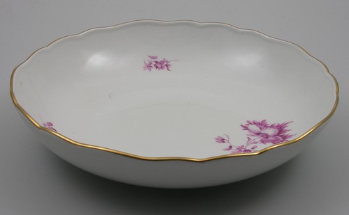 Meissen schale blume purpur - meissen,