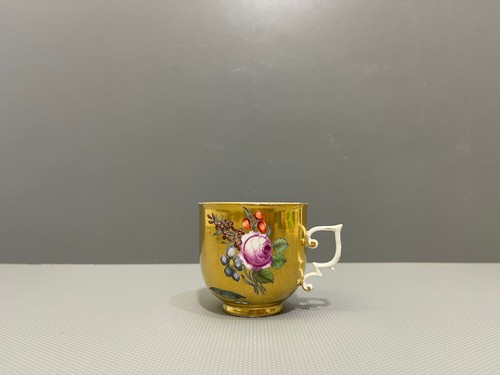 Meissen tasse goldfond - meissen,