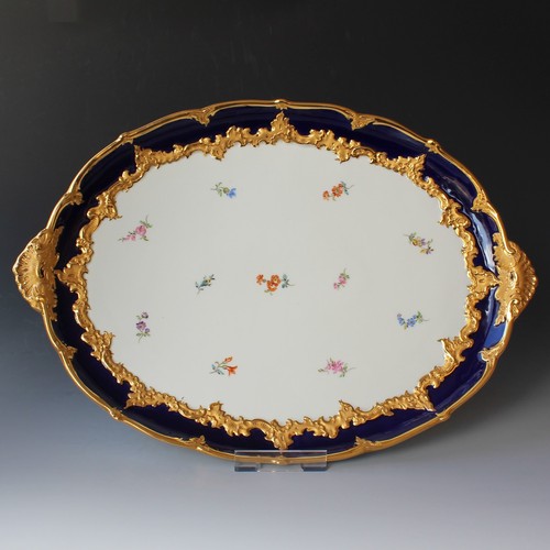Meissen prunk tablett - -,