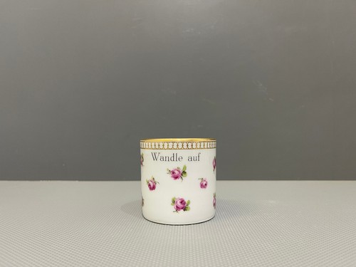 Meissen tasse spruchtasse - meissen,