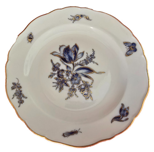 Meissen porzellan blaue blumen - meissen,