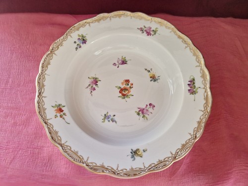Meissen suppenteller - meissen, 1